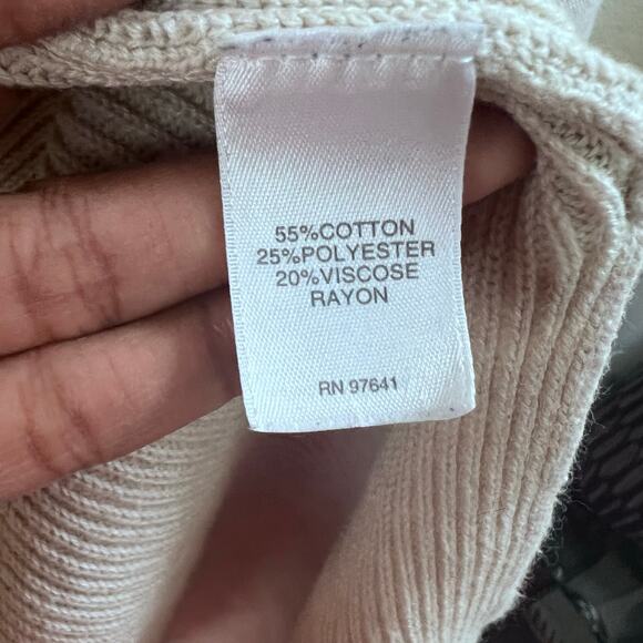 J.Jill Cotton Knit Cardigan Sweater Sz Medium Gray Button Down Minimalist Casual - Picture 7 of 8